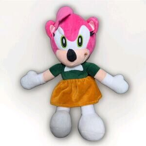 Sonic The Hedgehog Amy Rose Plush Toy Stuffed Animal 10" Hanging Suction Widow